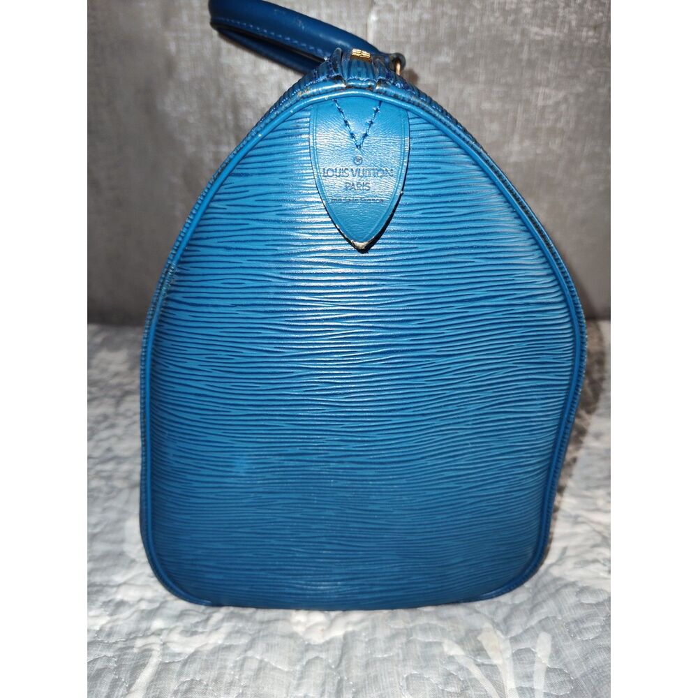 Louis Vuitton Blue Epi Leather Speedy-style top handle 30 speedy Bag - Picture 3 of 13